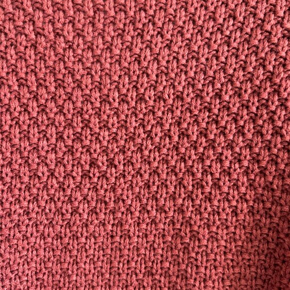 NWT Davi & Dani Rust Chunky Knit Open Front Cardigan – Women’s Small - Picture 4 of 11